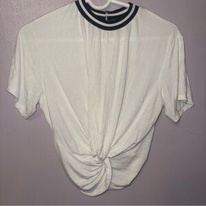 White Knotted Women's Top